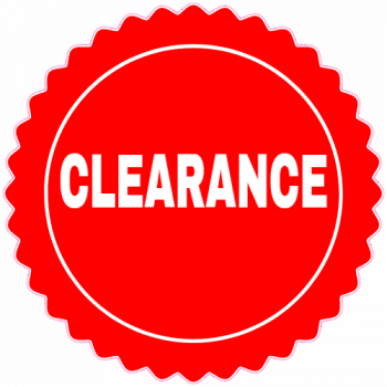 Clearance Retail Decal - U.S. Customer Stickers