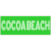 Cocoa Beach Green Retro Decal - U.S. Customer Stickers