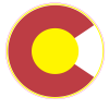 Colorado Logo Circle Decal - U.S. Custom Stickers