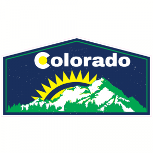 Colorado Mountains and Sunshine Decal - U.S. Customer Stickers