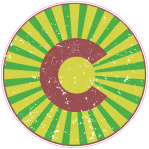 Colorado Sunbeam Retro Circle Decal - U.S. Customer Stickers