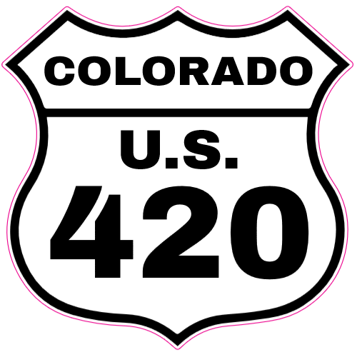 Colorado U.S. Route 420 Road Sign Sticker - U.S. Custom Stickers