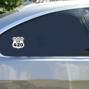Colorado U.S. Route 420 Road Sign Sticker - Car Decals - U.S. Custom Stickers