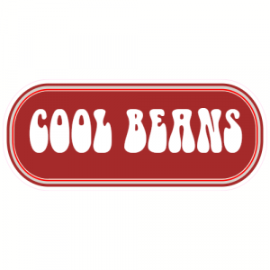Cool Beans Rounded Rectangle Decal - U.S. Customer Stickers
