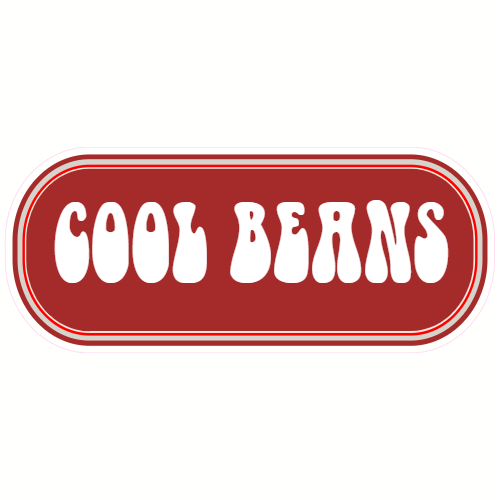 Cool Beans Rounded Rectangle Decal - U.S. Customer Stickers