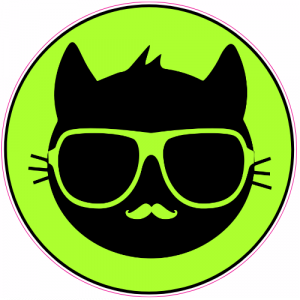Cool Cat Sticker - U.S. Custom Stickers