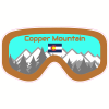 Copper Mountain Ski Goggles Decal - U.S. Customer Stickers