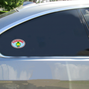 Cozumel Mexico Sunshine Palm Tree Sticker - Car Decals - U.S. Custom Stickers