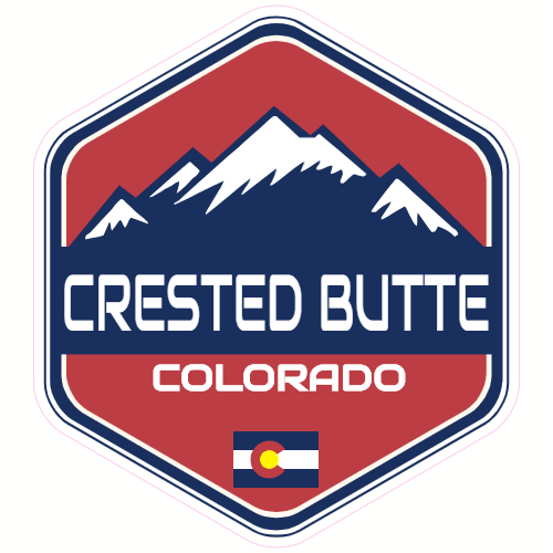 Crested Butte Colorado Mountain Decal - U.S. Customer Stickers