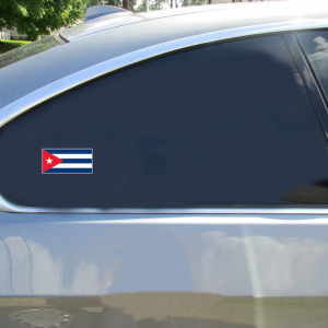 Cuba Flag Sticker - Car Decals - U.S. Custom Stickers