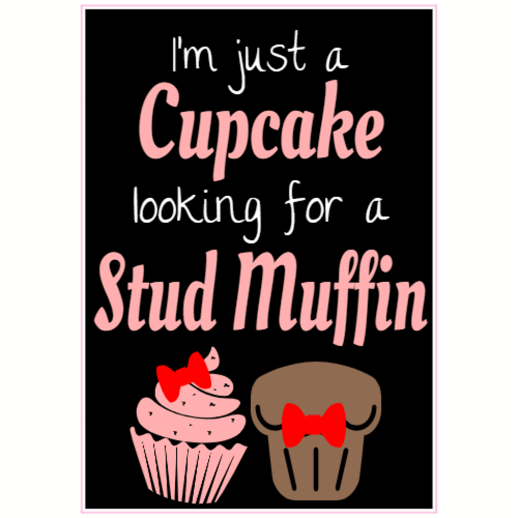 Cupcake Stud Muffin Sticker U.S. Custom Stickers