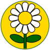 Daisy Flower Yellow Circle Sticker - U.S. Custom Stickers