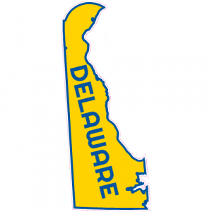Delaware State Shaped Decal - U.S. Customer Stickers