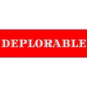 Deplorable Republican Red Bumper Sticker - U.S. Custom Stickers