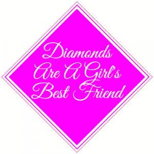 Diamonds Are A Girl's Best Friend Decal - U.S. Customer Stickers