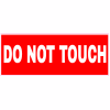 Do Not Touch Red Decal - U.S. Customer Stickers