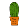 Don't Be A Prick Cactus Sticker - U.S. Custom Stickers