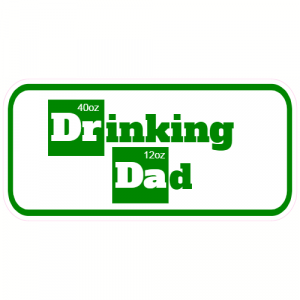 Drinking Dad Funny Beer Decal - U.S. Customer Stickers