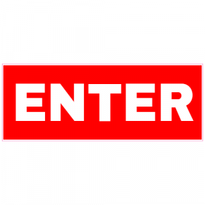 Enter Red Decal - U.S. Customer Stickers