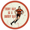 Every Day Is A Rugby Day Circle Decal - U.S. Customer Stickers