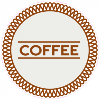 Fancy Coffee Label Decal - U.S. Customer Stickers