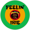 Feelin Irie Reggae Circle Decal - U.S. Customer Stickers