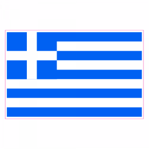 Flag Of Greece Sticker - U.S. Custom Stickers