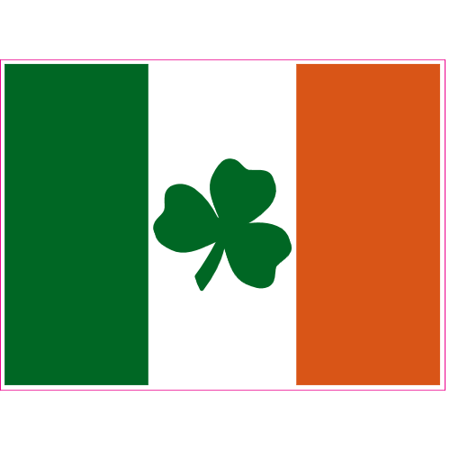 Flag Of Ireland Sticker - U.S. Custom Stickers