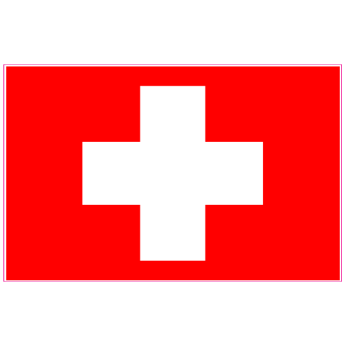 SWITZERLAND FLAG LAMINATED CAR SELF ADHESIVE VINYL DECAL STICKER NEW