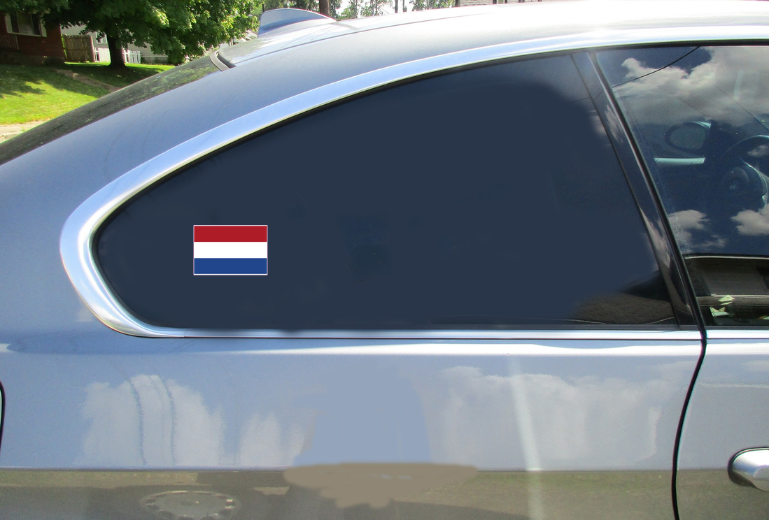 Flag of Netherlands Sticker - Car Decals - U.S. Custom Stickers