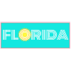Florida Art Deco Bumper Sticker - U.S. Custom Stickers