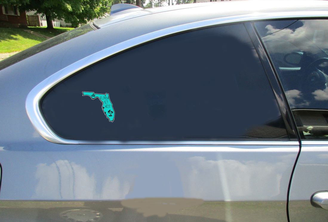 Florida State Key West Sticker - Car Decals - U.S. Custom Stickers