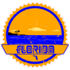 Florida Sunshine Retro Distressed Decal - U.S. Customer Stickers