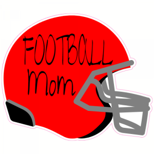 Football Mom Helmet Sticker - U.S. Custom Stickers