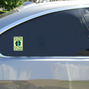 Footprints Earth Sticker - Car Decals - U.S. Custom Stickers
