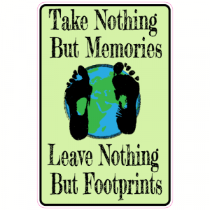 Footprints Earth Sticker - U.S. Custom Stickers