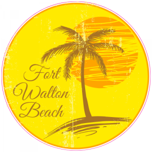 Fort Walton Beach Circle Decal - U.S. Customer Stickers