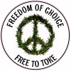 Free To Toke Peace Sticker - U.S. Custom Stickers