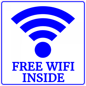 Free WiFi Inside Decal - U.S. Customer Stickers