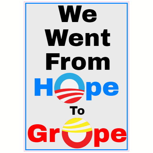 From Hope To Grope Decal - U.S. Customer Stickers
