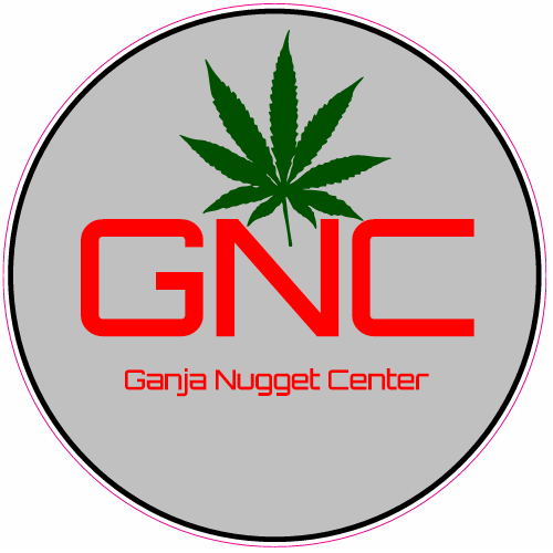 GNC Ganja Nugget Center Circle Sticker - U.S. Custom Stickers