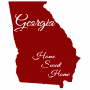 Georgia Home Sweet Home Sticker - U.S. Custom Stickers