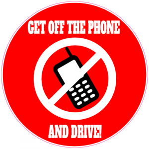 Get Off The Phone And Drive Decal - U.S. Customer Stickers