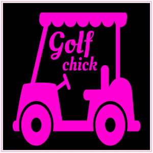 Golf Chick Sticker - U.S. Custom Stickers