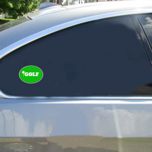 Golf Green Oval Sticker - Car Decals - U.S. Custom Stickers