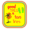 Good Times And Tan Line Beach Sticker - U.S. Custom Stickers