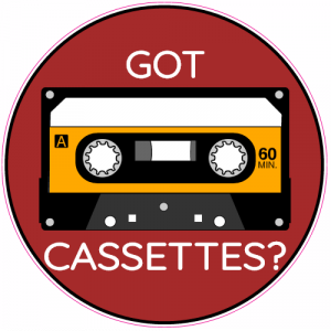 Got Cassettes Circle Sticker - U.S. Custom Stickers