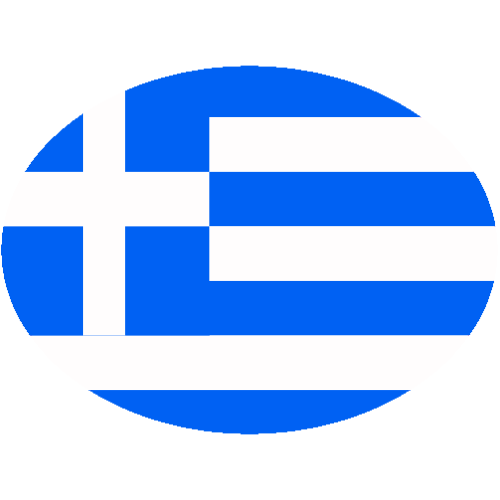 Greece Flag Oval Euro Decal - U.S. Customer Stickers