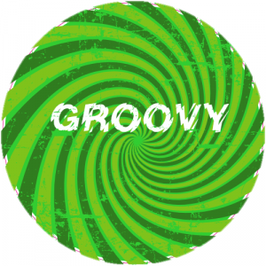 Groovy Green Spiral Trippy Decal - U.S. Customer Stickers