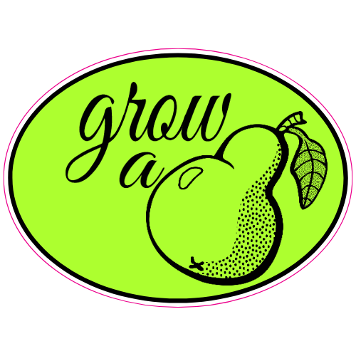 Grow A Pear Sticker - U.S. Custom Stickers